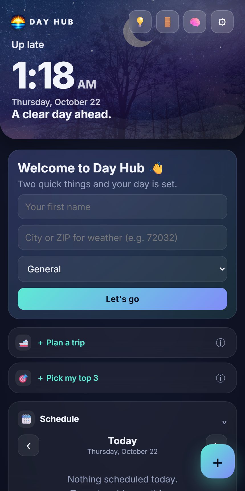 Day Hub screenshot